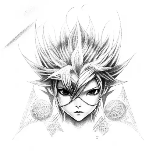 rikku final fantasy tattoo design idea