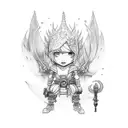 rikku final fantasy tattoo design idea