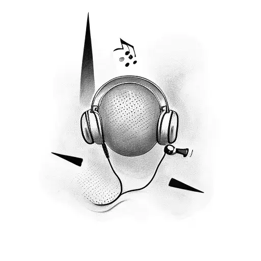 Damian's love for music tattoo design idea