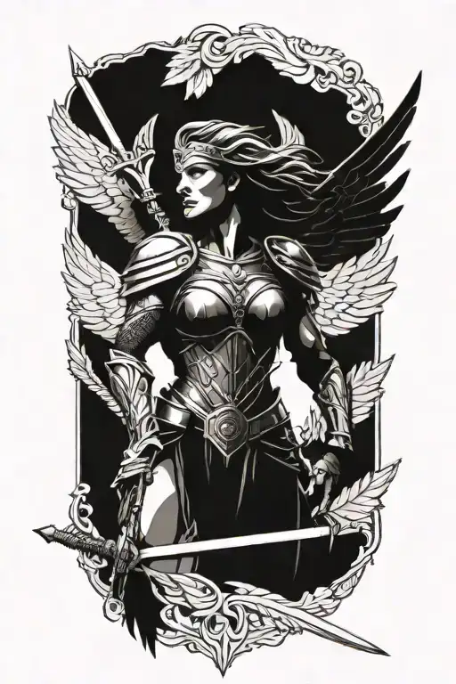 valkyrie tattoo design idea