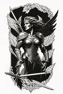 valkyrie tattoo design idea