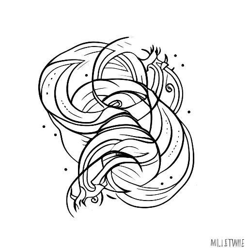 A minimalist tattoo of Taylor Swift's signature tattoo design idea