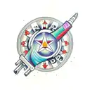 .9mm Glock  tattoo design idea