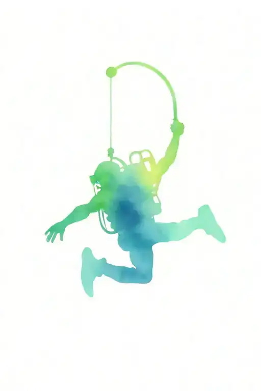 scuba diver tattoo design idea