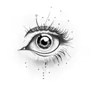 eye crying tattoo design idea