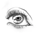 eye crying tattoo design idea