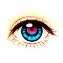 eye crying tattoo design idea