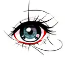 eye crying tattoo design idea