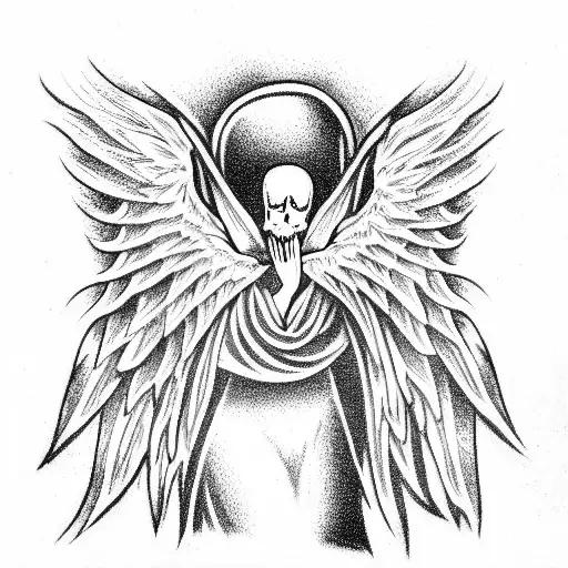 Wojciech Tekielski  Angel of death Monarch to the kingdom of the dead        adtattoo equalisertattooofficial tattoo skull skulltattoo  forearmtattoo tattoomodel tattoostyle armtattoo sleevetattoo angel  angeltattoo death 