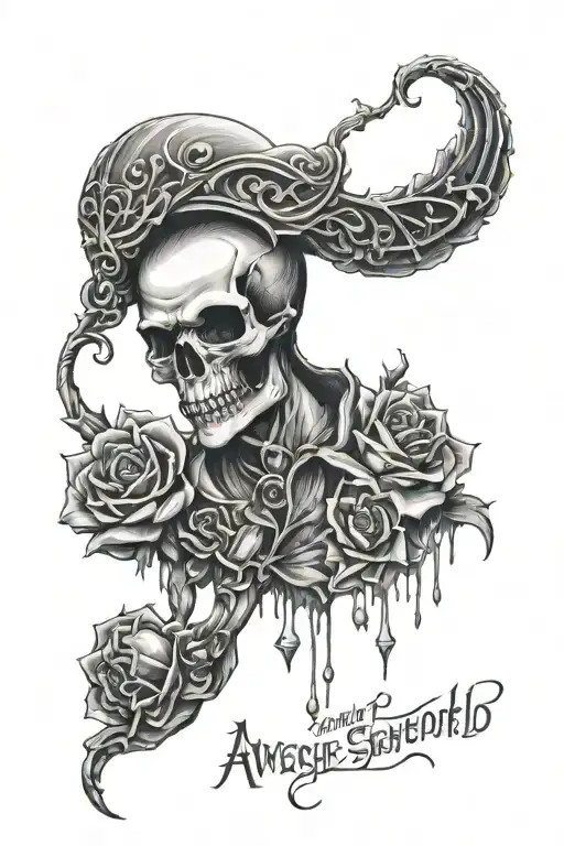 avenged sevenfold life is but a dream tattoo design idea