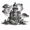 bioshock light house tattoo design idea