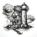 bioshock light house tattoo design idea