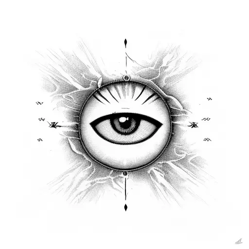 cupid and psyche painting, "fear is the mind killer" , eye from fallen angel, dotted/straight lines, golden spiral tattoo design idea