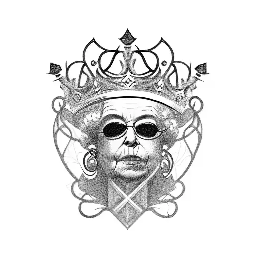 Queen's Crown tattoo design idea