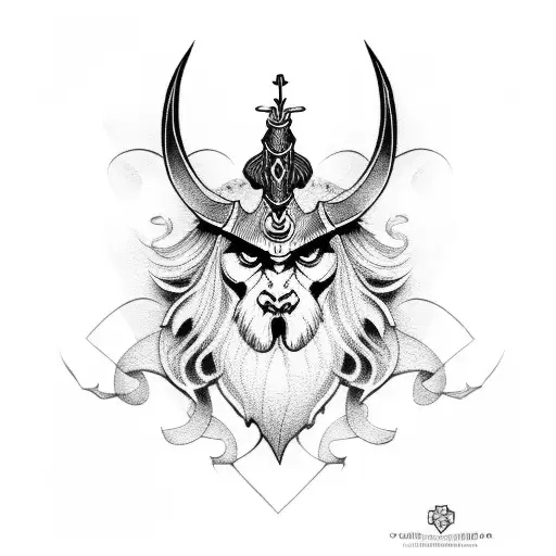 odin nordic tattoo tattoo design idea