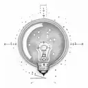 lightbulb  tattoo design idea