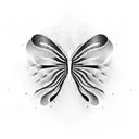 Sound waves forming a butterfly shape tattoo design idea