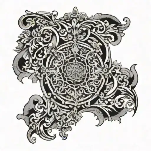 renaissance style tattoo design idea
