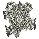 renaissance style tattoo design idea