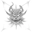 demons native pride tattoo design idea