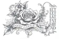 quote " accept what is let go of what was and have faith of what will be  tattoo design idea