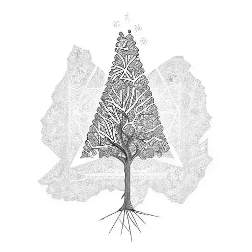 dna, tree , medicine, caffeine chemical half sleeve  tattoo design idea