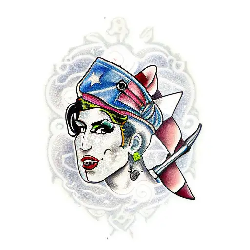 Amy Winehouse  tattoo design idea