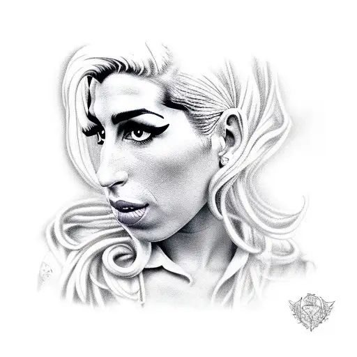 Amy Winehouse  tattoo design idea