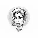 Amy Winehouse  tattoo design idea