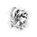 Amy Winehouse  tattoo design idea