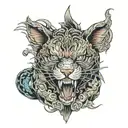 gojo satoru sleep tattoo design idea