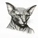 Sphinx Cat tattoo design idea