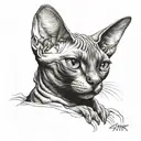 Sphinx Cat tattoo design idea