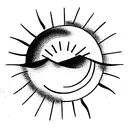 Cookie and Sun tattoo design idea