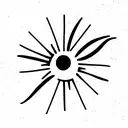 Cookie and Sun tattoo design idea