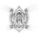 in utero tattoo design idea