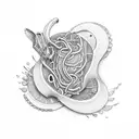 in utero tattoo design idea