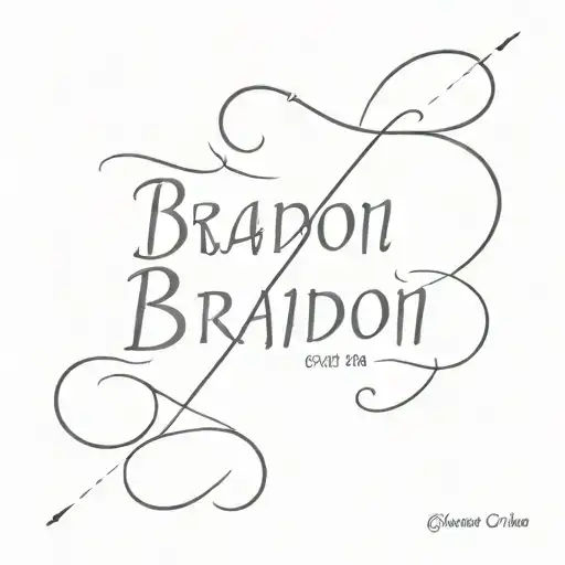 name brandon tattoo design idea