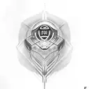 f1 car tattoo design idea