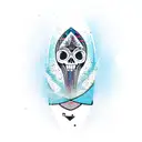 surfboard  tattoo design idea