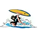 surfboard  tattoo design idea