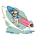 surfboard  tattoo design idea