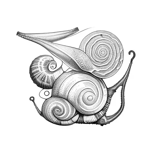 snail tattoo design idea