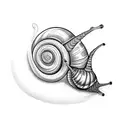 snail tattoo design idea