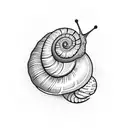 snail tattoo design idea