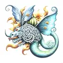 Sicilian trinacria tattoo design idea