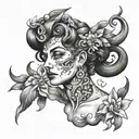 Sicilian trinacria tattoo design idea