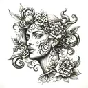 Sicilian trinacria tattoo design idea