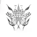 hands of fatima tattoo design idea