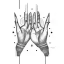 hands of fatima tattoo design idea